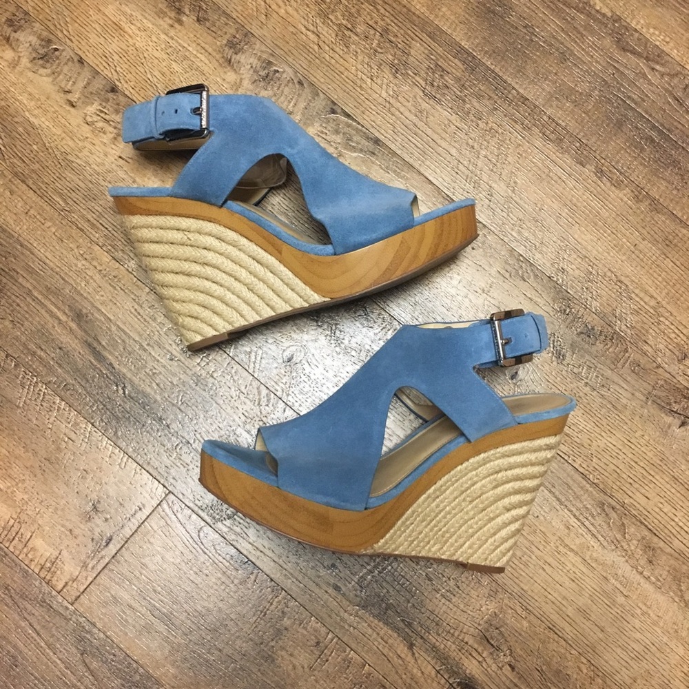 Like new Michael Kors suede wedges